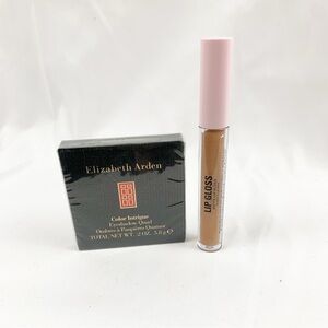 Elizabeth Arden Sueded Browns Eyeshadow Quad + Revolution Matte Lip Gloss